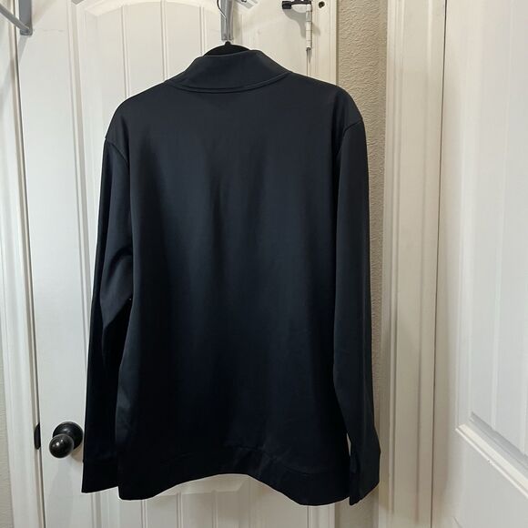 Under Armour Sweater Mens Size XL Black Quarter Zip Fleece Jacket Loose - Picture 7 of 10